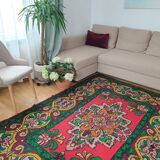 Tapis en laine roumain fait à la main, 247X177 cm