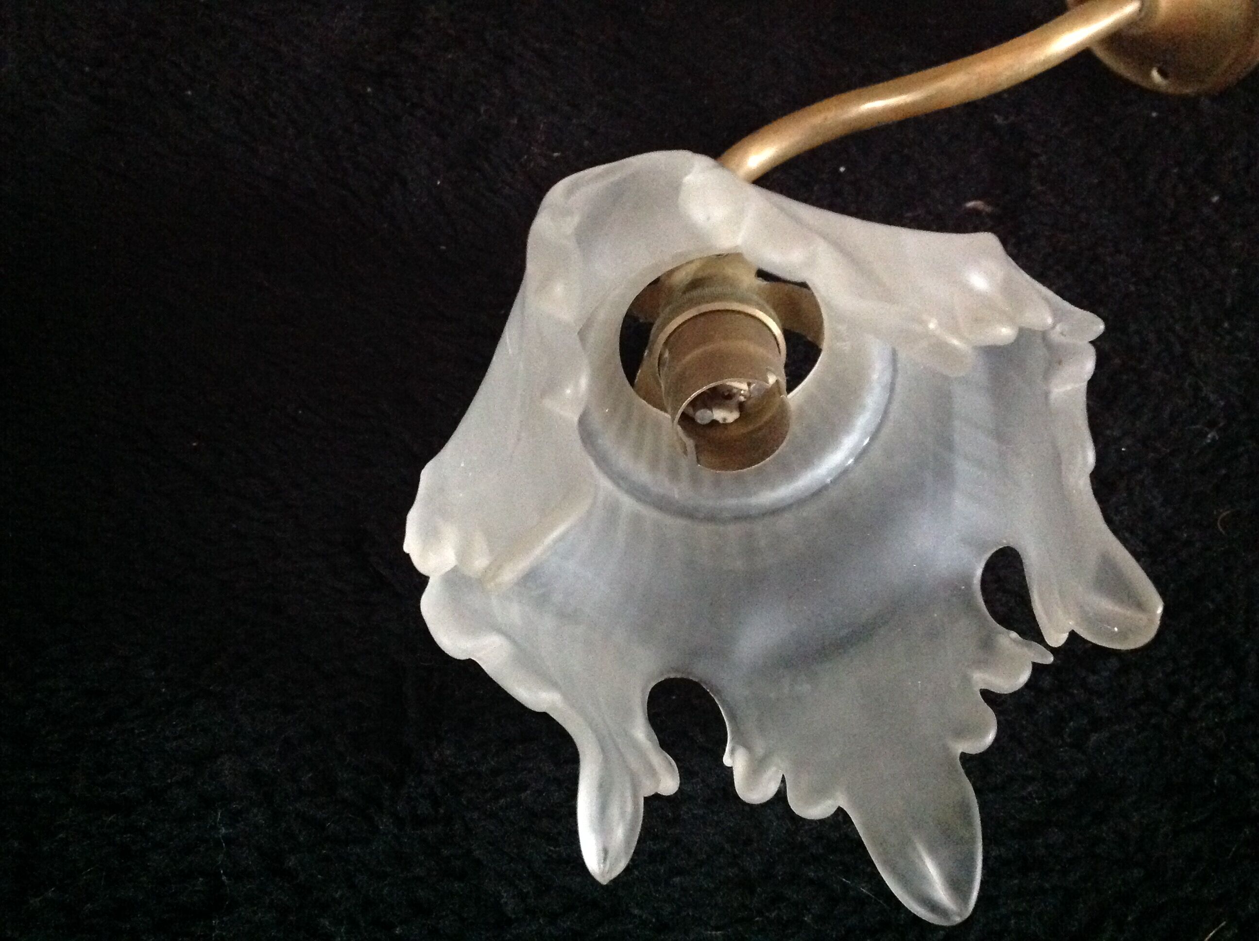 Swan collar wall sconce