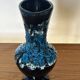 Fat Lava Ceramic Soliflore Vase Vallauris Blue H 31 cm