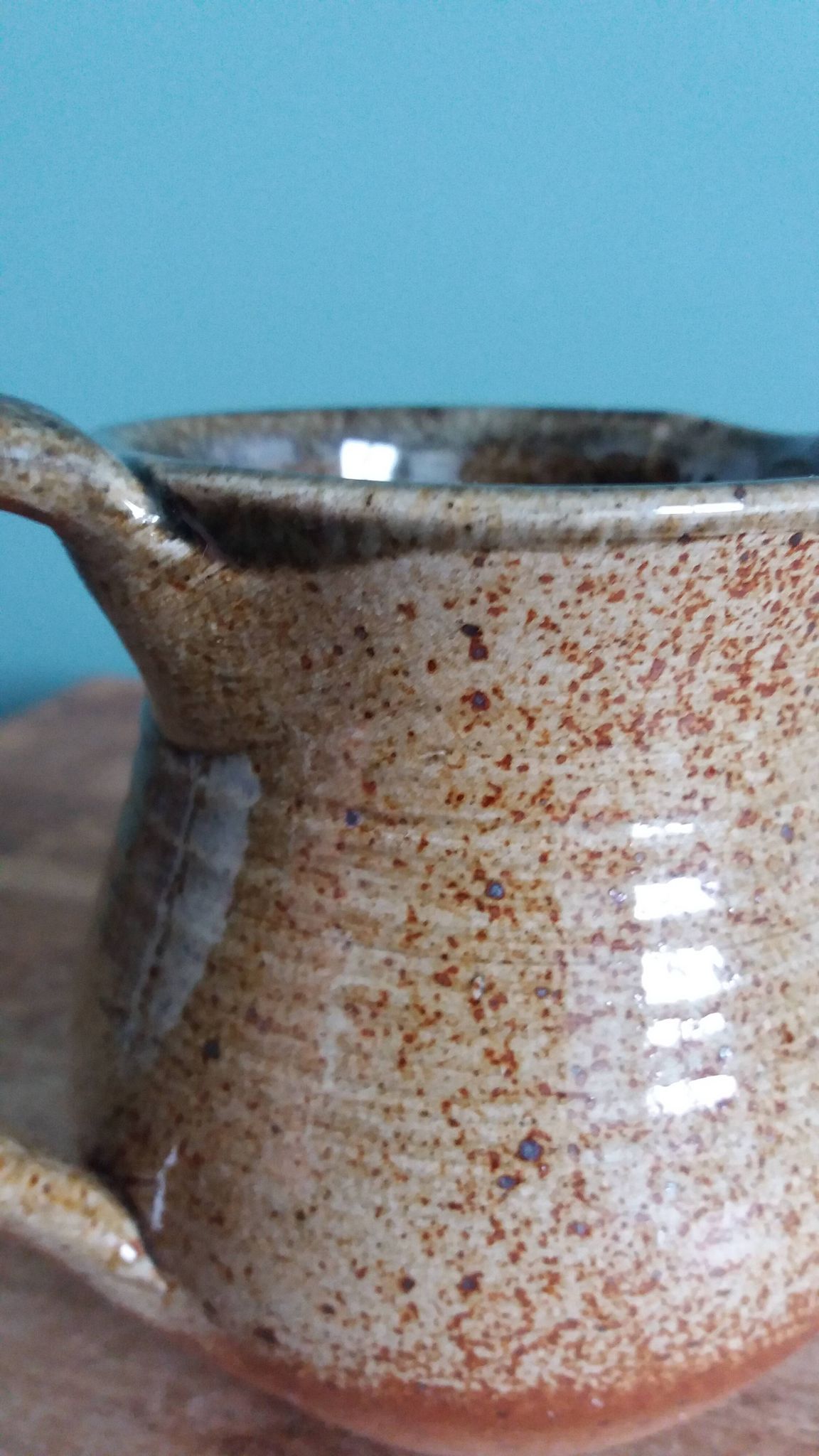 Milk jug signed, Beceleuf