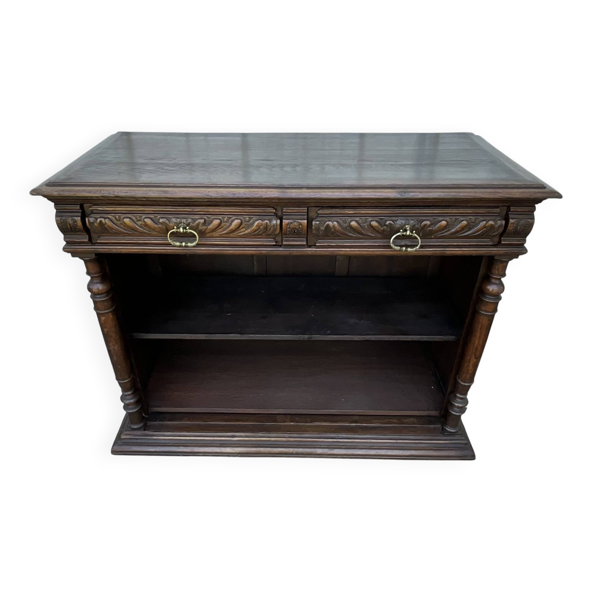 Solid Oak Storage Unit – Country Style, Late 19th Century