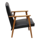 Fauteuil simili cuir vintage fabrication allemande