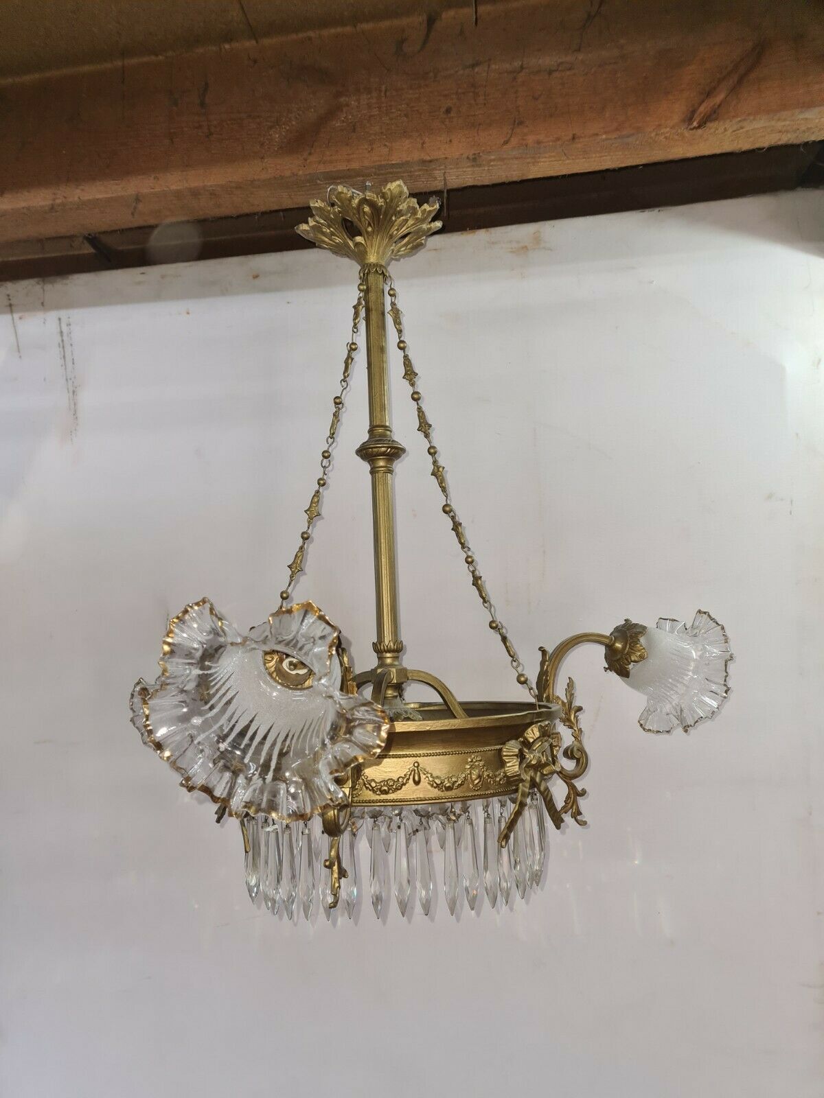 brass grapefruit chandelier