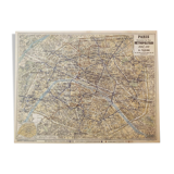 Plan of the Paris metro in 1920