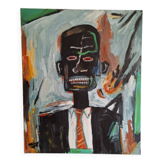 Portrait hommage à Basquiat