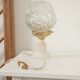 Vintage table lamp with albatre foot