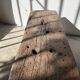 Brutalist Oak Bench – Unique Piece, 20th Century Folk Art