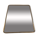 Miroir barbier contour aluminium + trépied décoration vintage