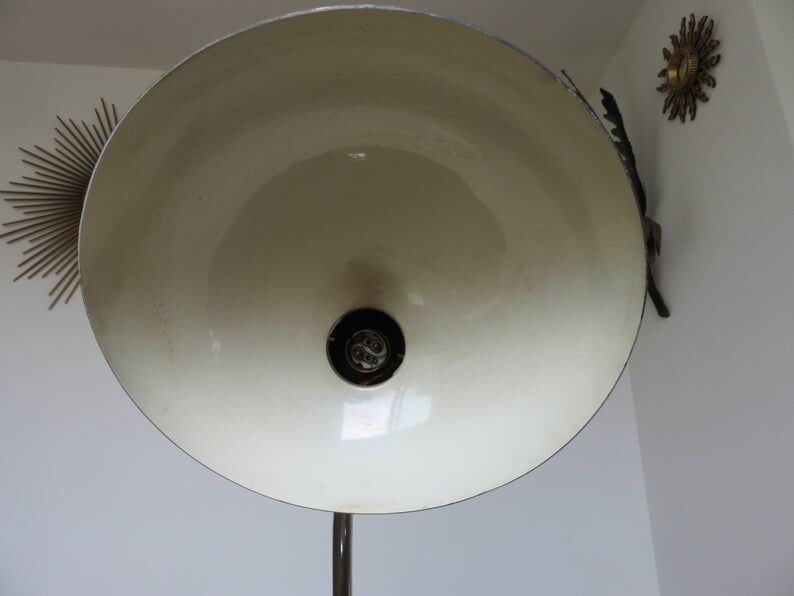 Christian Dell chrome metal lamp 60s