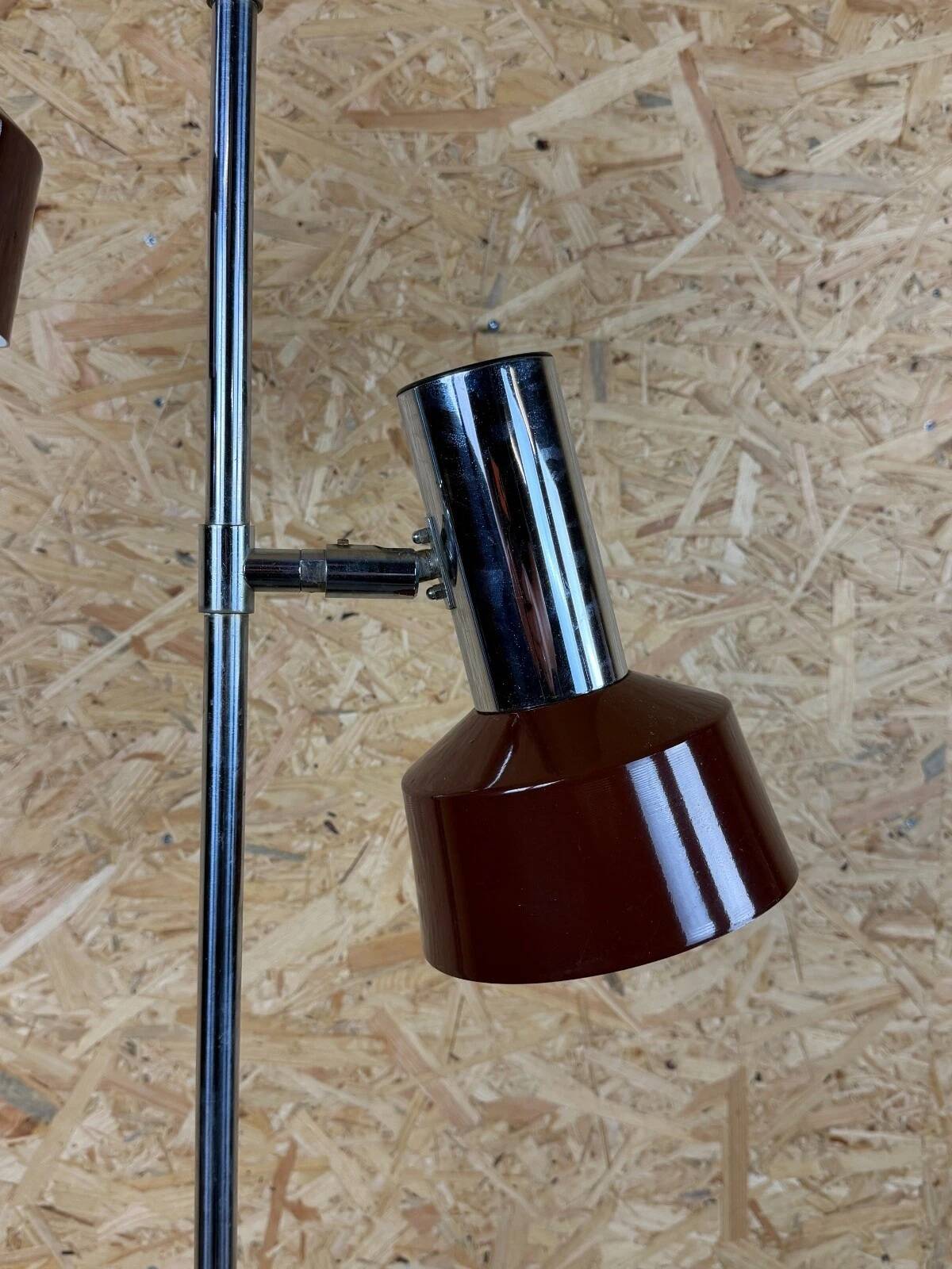 1960s 1970s Floor Lamp in Metal Space Age Design Mid Century