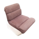 Chauffeuse seventies fibre et velours