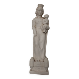 Statue en plâtre la Vierge et l'enfant