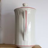 White porcelain coffee pot with red stripes – Model “Acanthus”