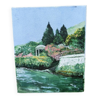 Lake Como painting