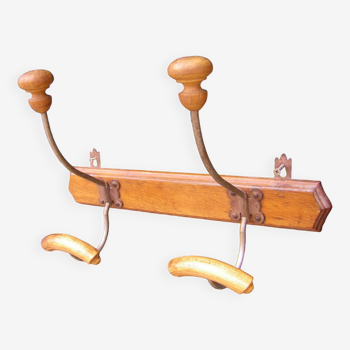 Vintage wall coat rack