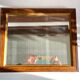Art deco mirror 1920 wood and silver vintage