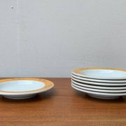 Postmodern German series of flying objects, soup plates by David Palterer and Sieger Design for Arzberg, 1990s, set of 7.