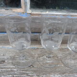 Wine glasses XIXth century blown thick