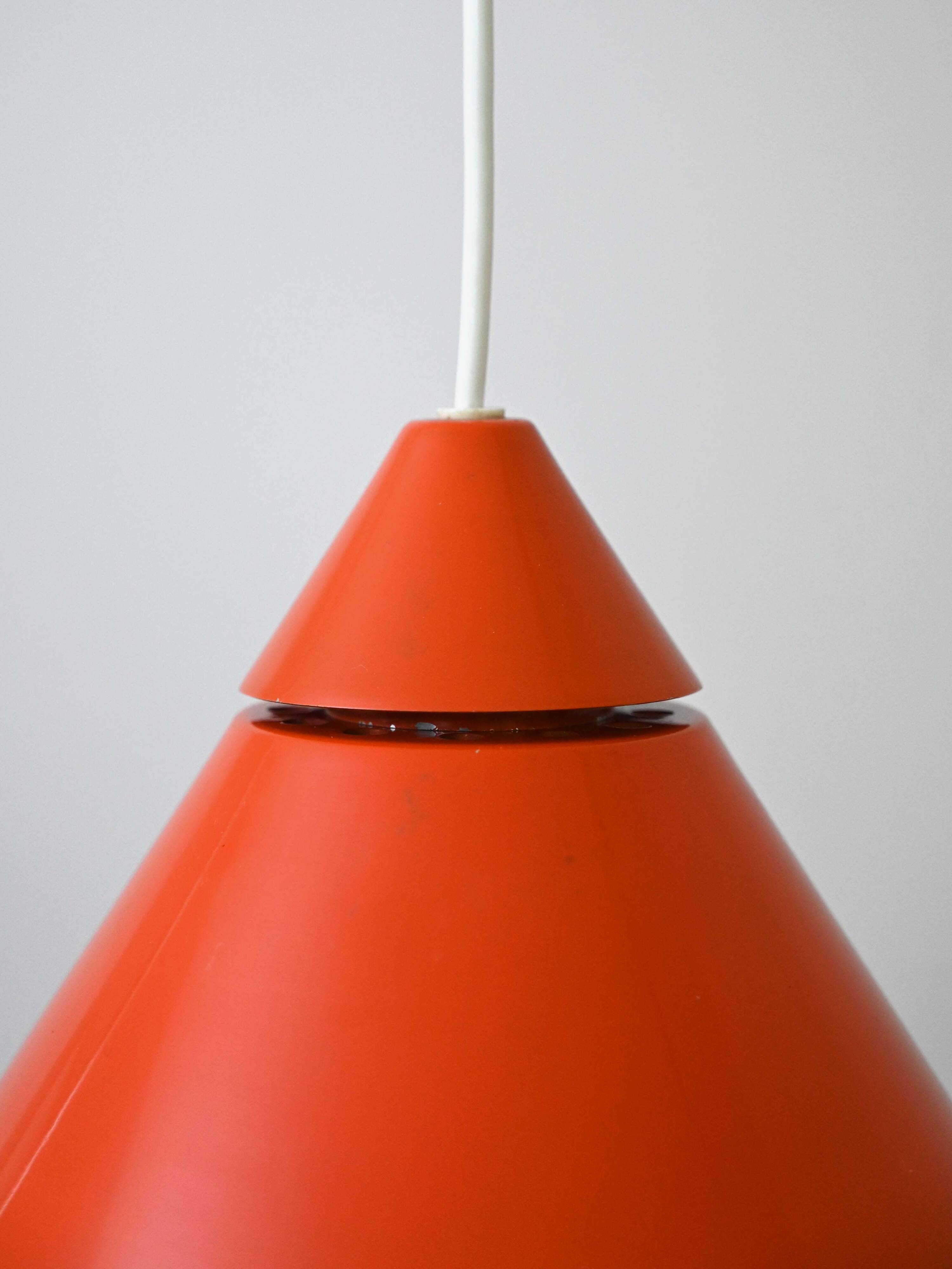 Scandinavian orange pendant lamp