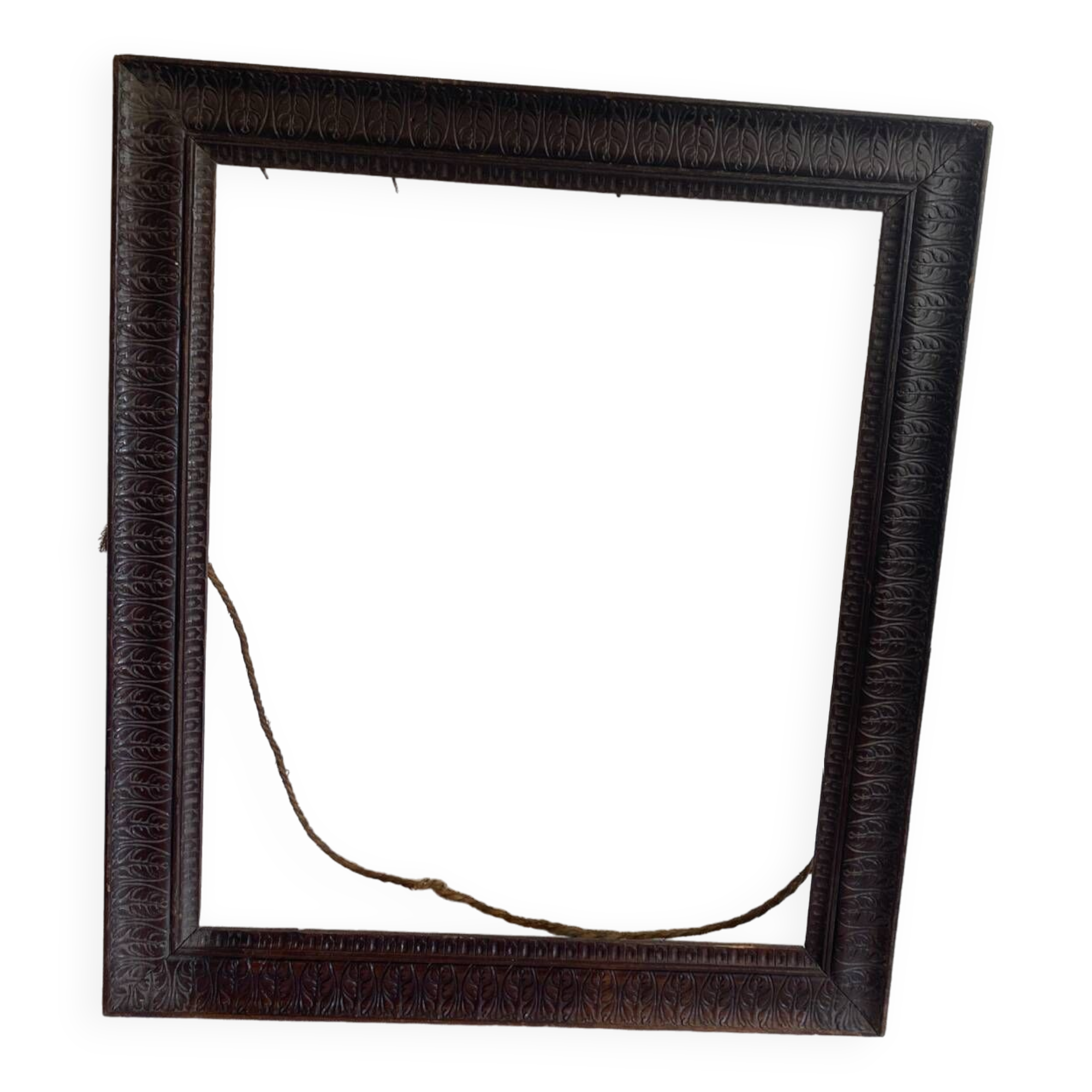 Old carved wooden frame