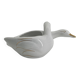 Cache pot two swans in vintage white and gold porcelain