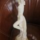 Title: Dancer Statue with Veil – A. Giannelli 1982 – Alabaster  
Description