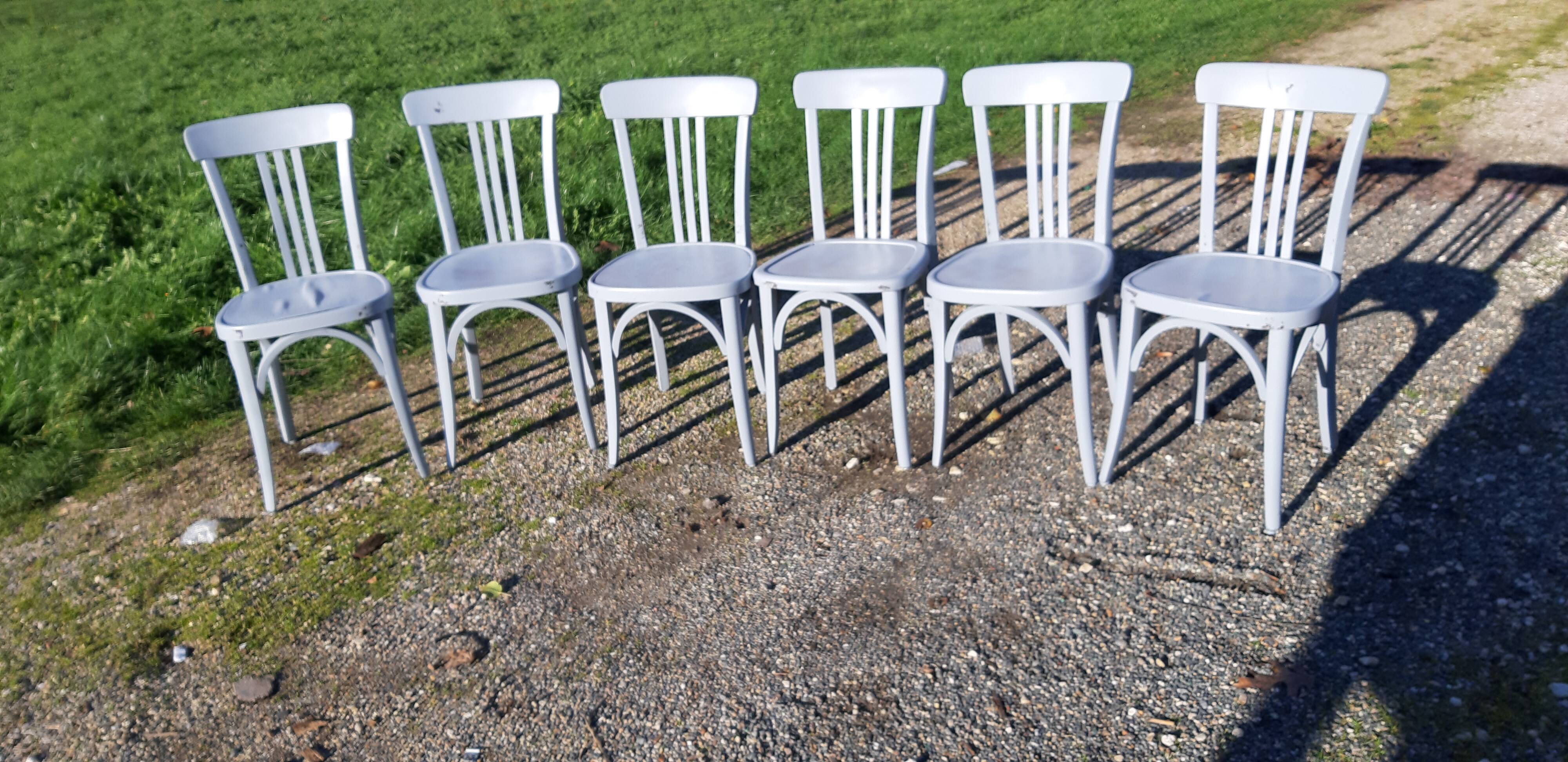 6 chaises de bistrot, Thonet