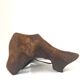 50s/60s olive wood brutalist lamp foot