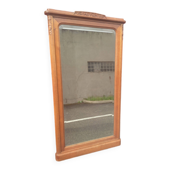 Art deco oak mirror