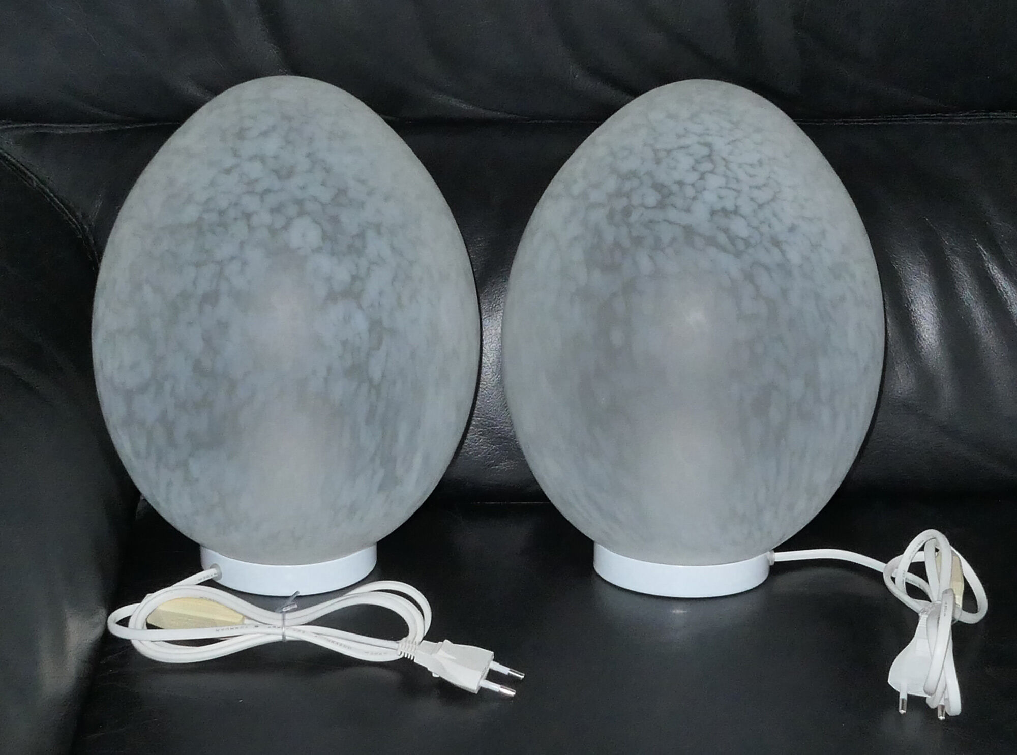 Pair of lamps "egg" - Egg lamps 70s-80s design Ben Swildens