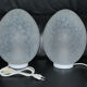 Pair of lamps "egg" - Egg lamps 70s-80s design Ben Swildens