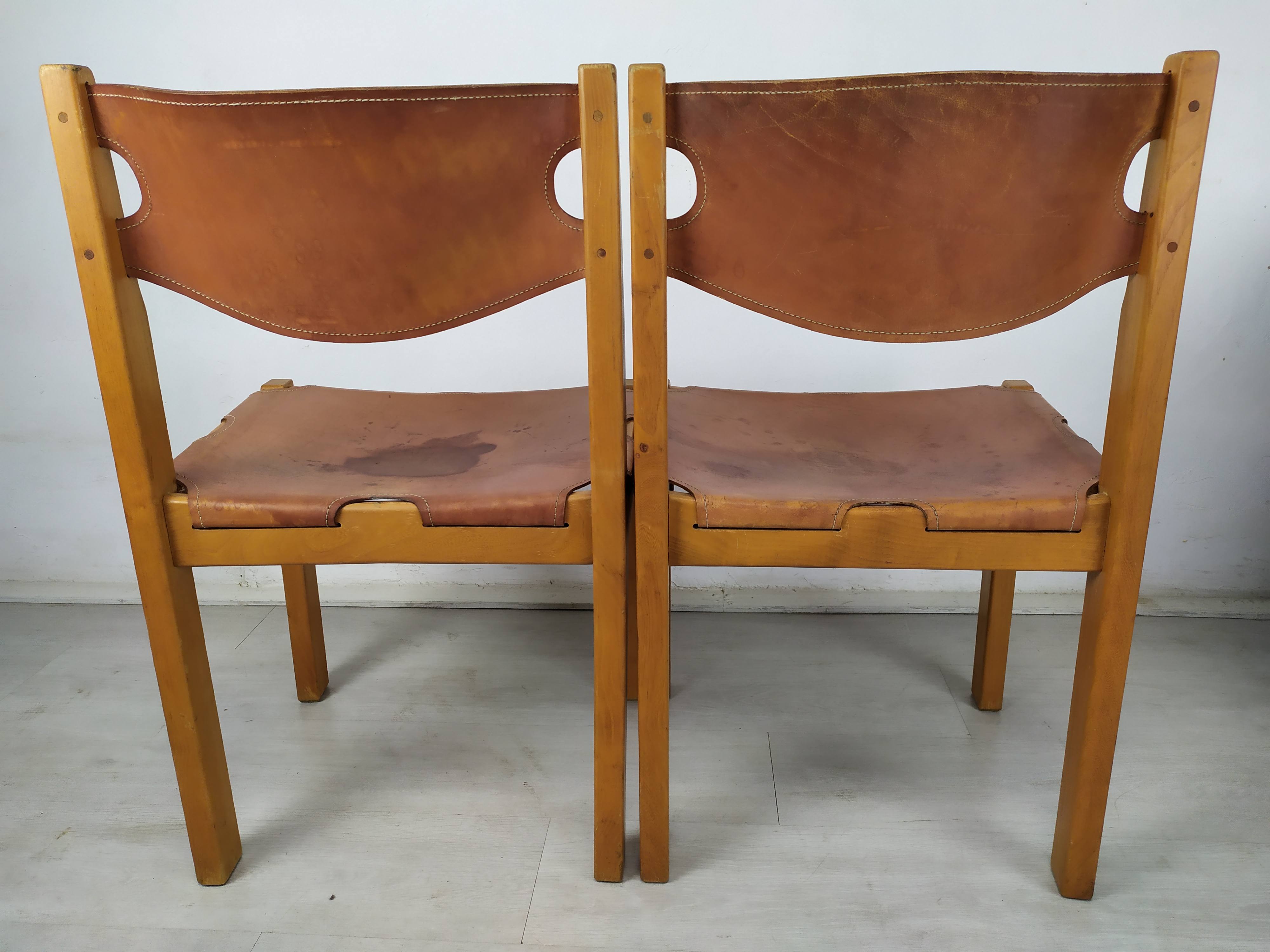 Regain homemade leather chairs