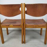 Chaises en cuir maison Regain