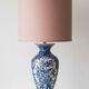 Vintage Delft Chinoiserie Table Lamp, Hand-Painted Blue & White, New Shade