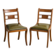 Paire de chaises vintage en bois courbé – design 20e siècle