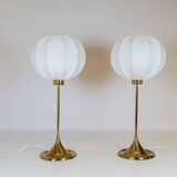Pair of Bergboms B-024 table lamps mid-century, 1960s, Sweden