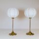 Pair of Bergboms B-024 table lamps mid-century, 1960s, Sweden