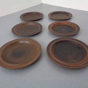 Ruska Plates by Ulla Procope for Arabia, Set of 6, Finland, 1960s, Set of 6
