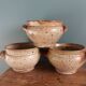 Soup bowls and cups in Puisaye stoneware by Jean-Pierre Prud'homme