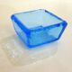 Paire de vide poche vintage en verre turquoise