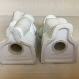 Pair of bookends featuring children reading from the 1970s.