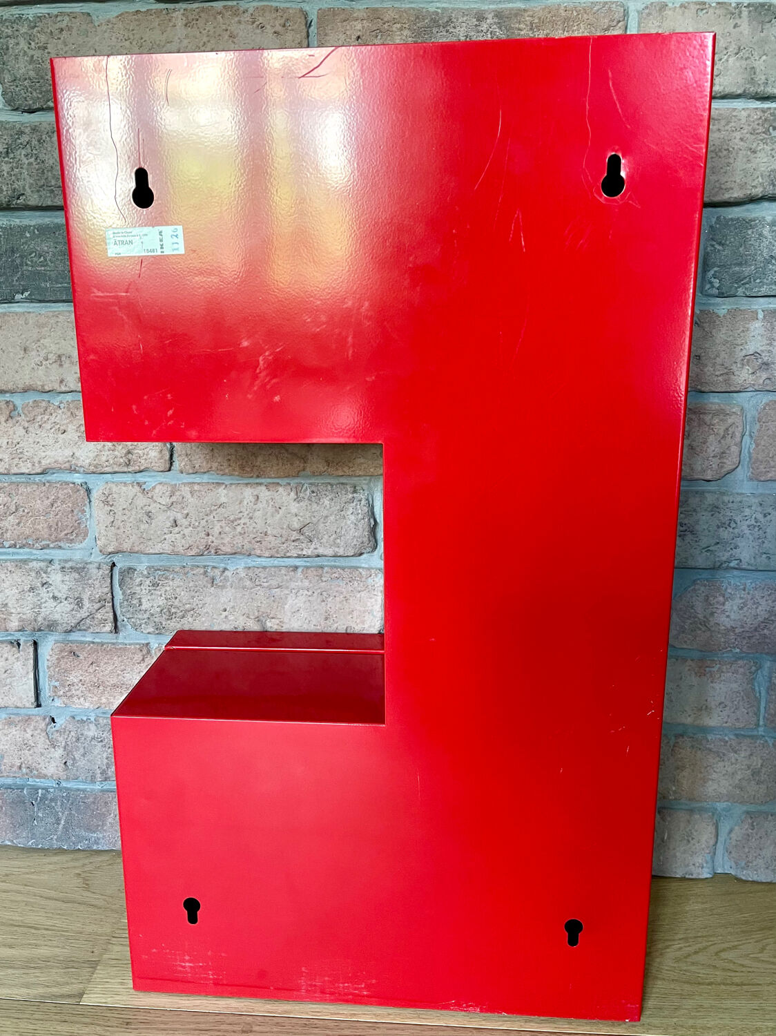 Atran red metal wardrobe by Ikea