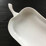 Plat a four blanc forme poire