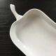 Plat a four blanc forme poire