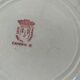 Hollow porcelain plate of St Amand and Hamage model Campanule