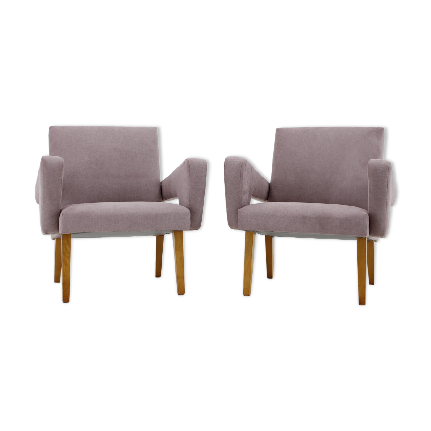 1960s Pair of Design Armchairs, Czechoslovakia