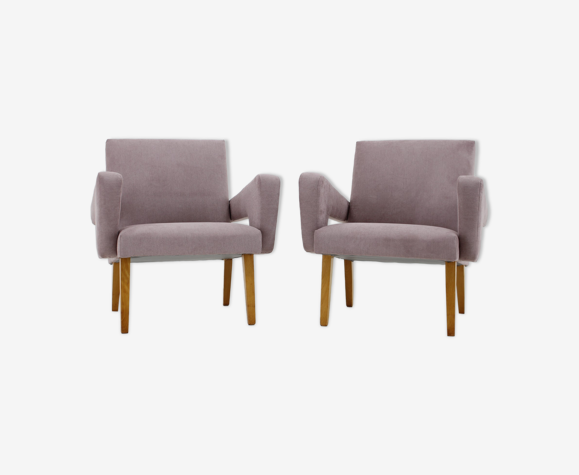 Paire de fauteuils design des années 1960, Tchécoslovaquie