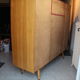 Armoire secrétaire vintage pieds compas