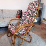 Pair of rattan armchairs