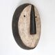 Minimalist wooden African wall mask, vintage Africa